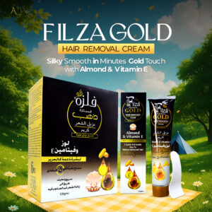 FILZA GOLD Premium Hair Removal Cream | Silky Smooth in Minutes | Enriched with Almond & Vitamin E