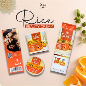 BERG Rice Beauty Cream with Vitamin C & Retinol Serum | Skin Brightening & Anti-Aging
