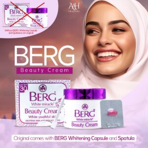 BERG Whitening Capsule & Spatula | Essential Components for Original BERG White Miracle Beauty Cream Set
