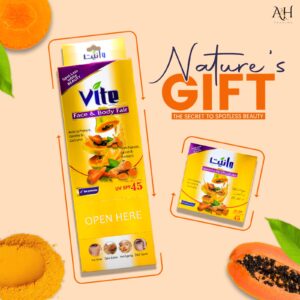 Vite Face & Body Fair Cream with Papaya, Carrot & Turmeric UV SPF 45